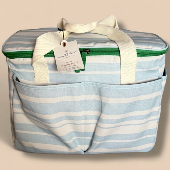 Soft-Sided 36 Can/26qt Bold Stripes Portable
Cooler - Hearth & Hand Magnolia - Picture 4 of 4